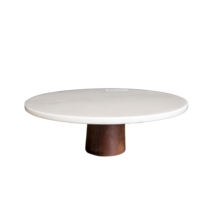 ROUND MARBLE CAKE STAND 30X10CM