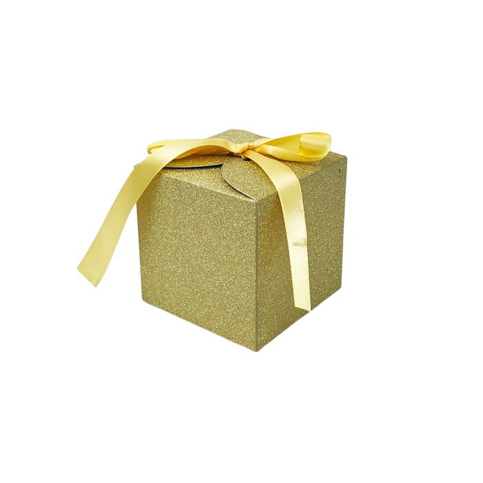 CANDY BOX GOLD 9X9X9CM - 10PCS