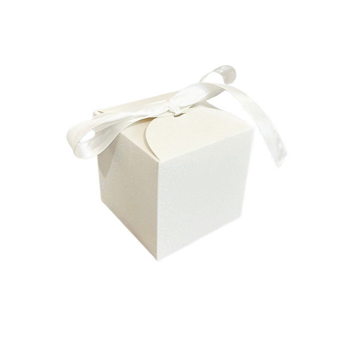 CANDY BOX WHITE 9X9X9CM -  10PCS