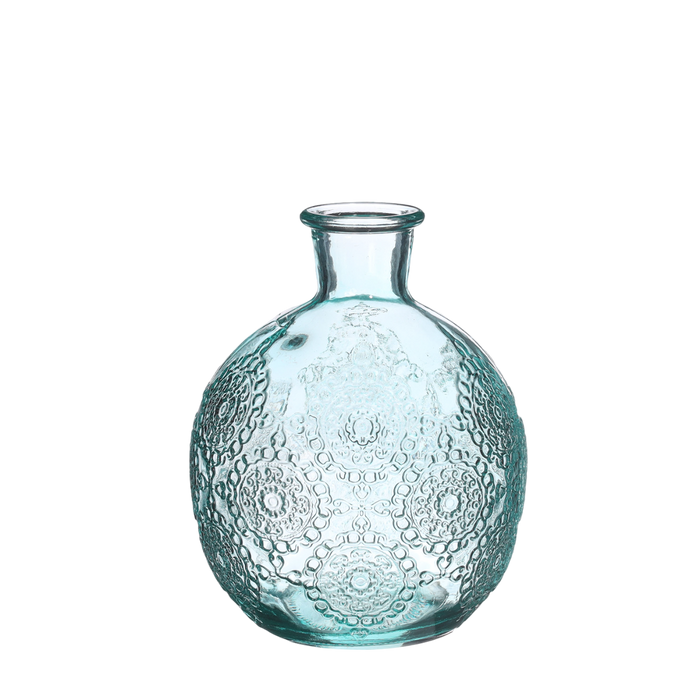 BOTTLE H12X9.5CM SOFT BLUE