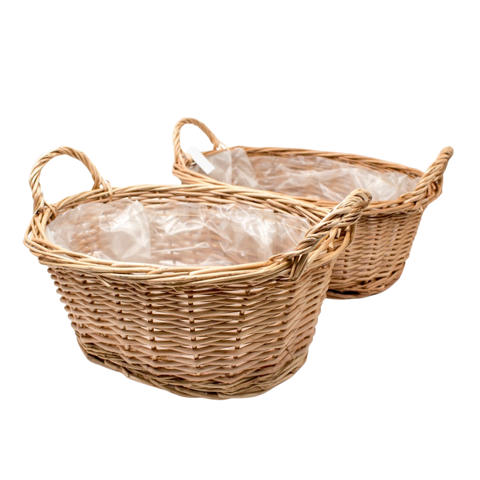 WILLOW OVAL BASKET 2 SIZE