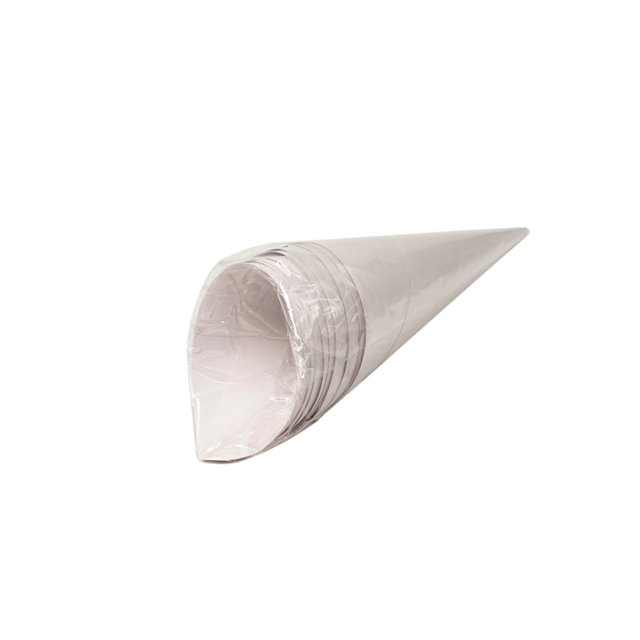 WHITE PAPER CONES - 10pcs